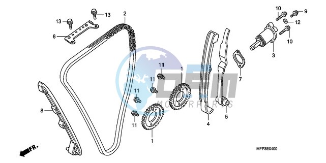 CAM CHAIN/TENSIONER