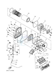 YXZ1000ES YXZ10YMSH YXZ1000R EPS SPECIAL EDITION (2HCF) drawing INTAKE