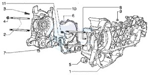 Super Hexagon 180 GTX 12 inch drawing Crankcase