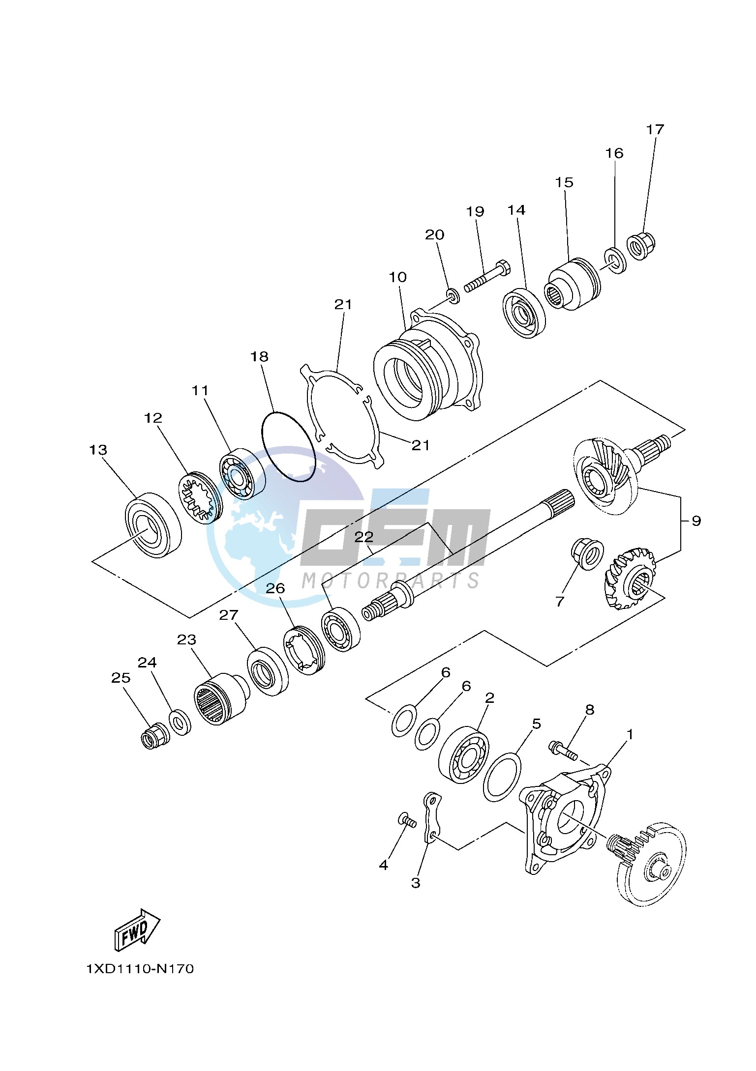 MIDDLE DRIVE GEAR