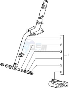 Hexagon 125 EXS1T 125cc drawing Steering column