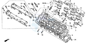 CBF600NA drawing CYLINDER HEAD (CBF600S6/SA6/N6/NA6)