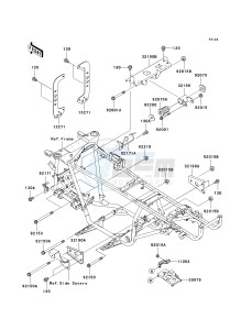 KVF 360 B [PRAIRIE 360] (B6F-B9F) B9F drawing ENGINE MOUNT