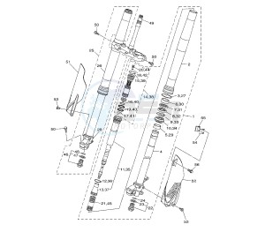 YZ F 450 drawing FRONT FORK