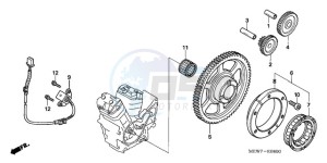 NT700VA F drawing PULSE GENERATOR/ STARTING CLUTCH