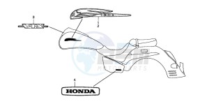 VTX1300S drawing EMBLEM/MARK