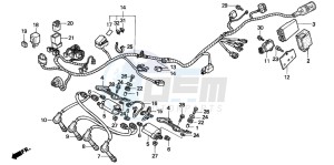 CBR600F2 drawing WIRE HARNESS