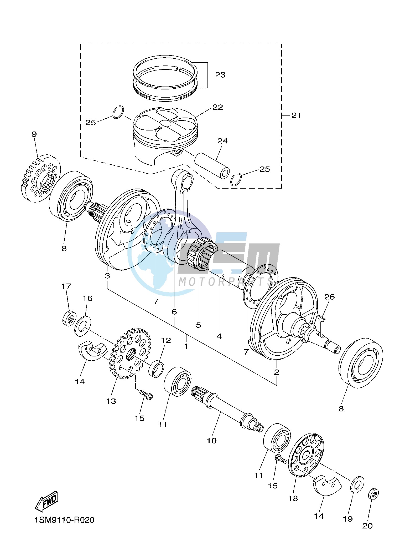 CRANKSHAFT & PISTON