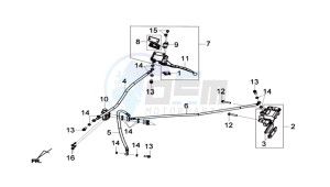 JOYMAX 125 I ABS drawing REAR BRAKE CALIPER / BRAKE MOUNT