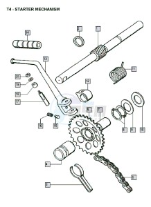 FLEXER_XL_25kmh_K8-L0 50 K8-L0 drawing Starter mechanism