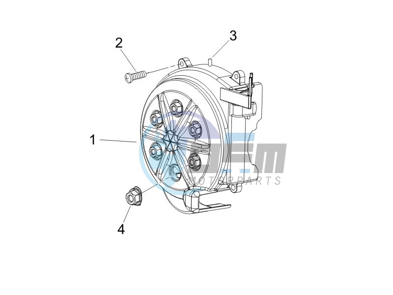 Flywheel magneto cover - Oil filter