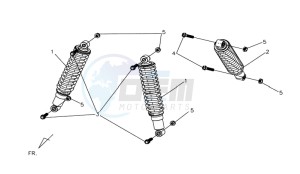 QUAD LANDER 300S drawing REAR SUSPENSION