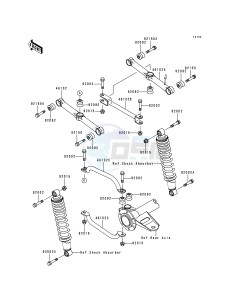 KLF 220 A [BAYOU 220] (A5-A9) [BAYOU 220] drawing REAR SUSPENSION