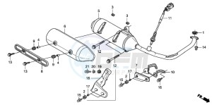 FES150A 125 S-WING drawing EXHAUST MUFFLER