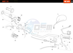 MRT-50-BLACK drawing HANDLEBAR - CONTROLS