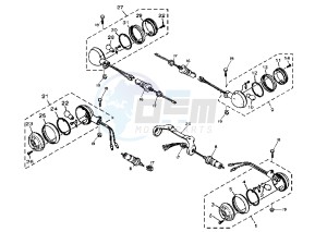 XV VIRAGO 1100 drawing FLASHER LIGHT