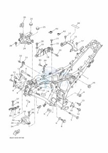 TRACER 700 MTT690-U (B5T1) drawing FRAME