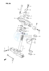 DR650 (E4) drawing STEERING STEM