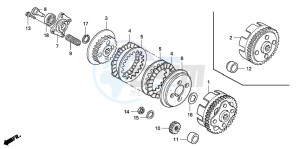 CRF100F drawing CLUTCH