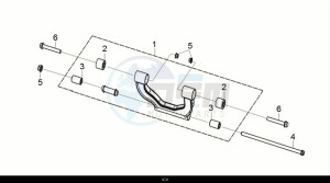 CRUISYM a 125i ABS (LV12W2-EU) (E5) (M1) drawing ENG. HANGER