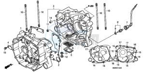 TRX250TMC drawing CRANKCASE