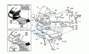 Le Mans 1000 drawing Fairing 1988