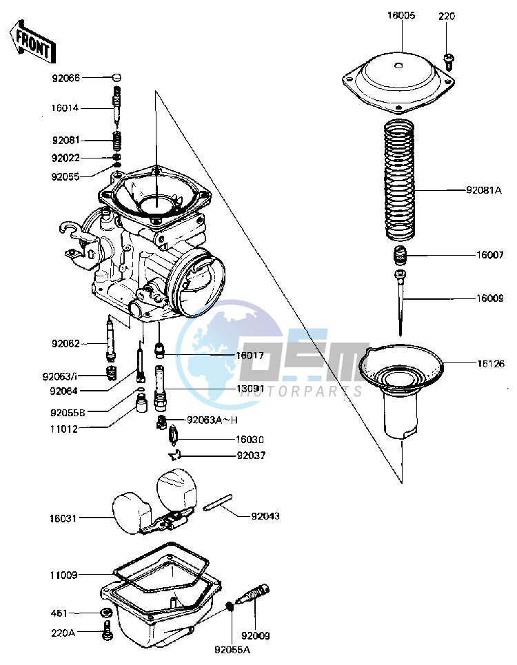 CARBURETOR PARTS -- 81-83 D2_D3_D4_D5- -