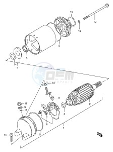 GSX750F (E4) drawing STARTING MOTOR