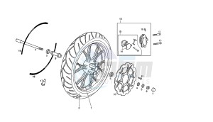 SENDA HYP DRD EVO LIMITED EDITION - 50 CC EU2 drawing FRONT WHEEL