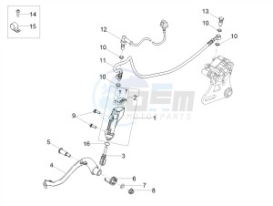 SMT 50 E4 DRIFTING (EMEA) drawing Rear master cylinder