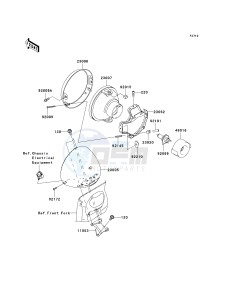 VN 1600A A[VULCAN 1600 CLASSIC] (A1-A3) [VULCAN 1600 CLASSIC] drawing HEADLIGHT-- S- -