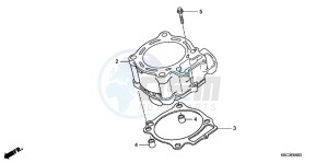 CRF250XB CRF250X ED drawing CYLINDER