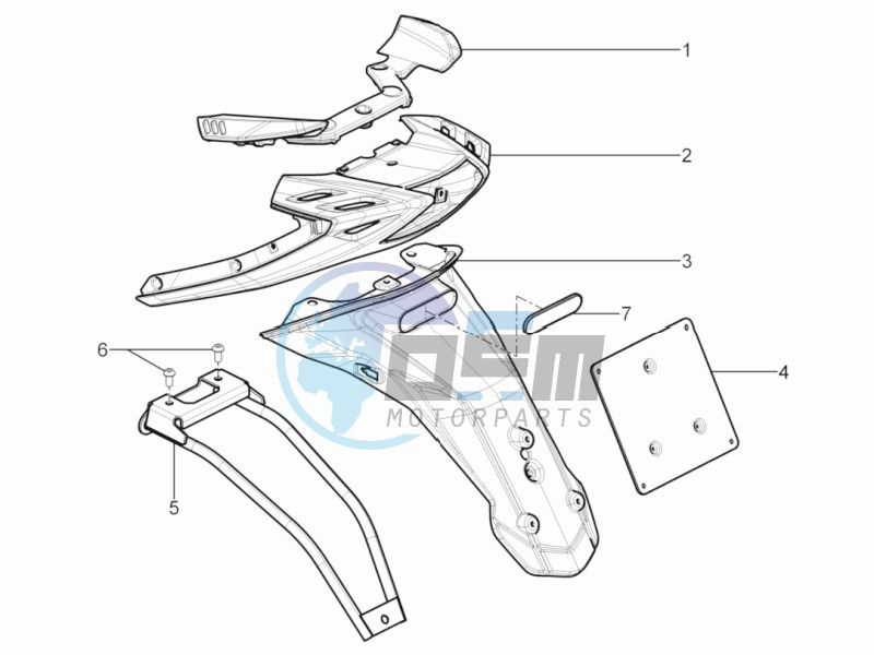 Rear cover - Splash guard