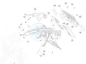 MEDLEY 150 4T IE ABS E4-2016-2018 (EMEA) drawing Rear cover - Splash guard