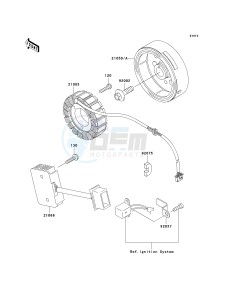 EX 250 F [NINJA 250R] (6F-7F) F7F drawing GENERATOR