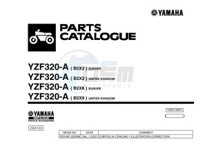 YZF320-A YZF-R3 (B2X8) drawing Infopage-1