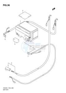 AN400 (E2) Burgman drawing BATTERY (AN400ZAL1 E51)