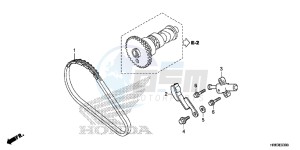 TRX500FA7G TRX500 Europe Direct - (ED) drawing CAM CHAIN/ TENSIONER