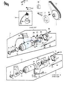 KLT 200 A [KLT200] (A1-A3) [KLT200] drawing STARTER MOTOR_STARTER CLUTCH