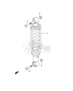 LT-A500XP Z drawing REAR SHOCK ABSORBER