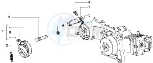 Liberty 125 drawing Brake lever