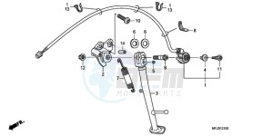 CBR600RRA Australia - (U) drawing STAND