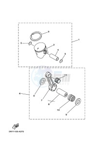 YZ125 (B4X6) drawing OPTIONAL PARTS 1