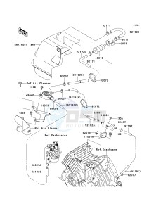 KAF 400 B [MULE 600] (B6F-B9F) B9F drawing FUEL PUMP