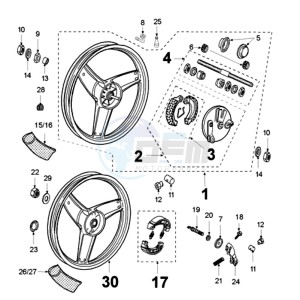 FOX LX A2 EU drawing WHEELS