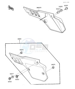 KX 80 N [BIG WHEEL] (N1) [BIG WHEEL] drawing SIDE COVERS