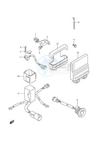 DF 90A drawing PTT Switch/Engine Control Unit