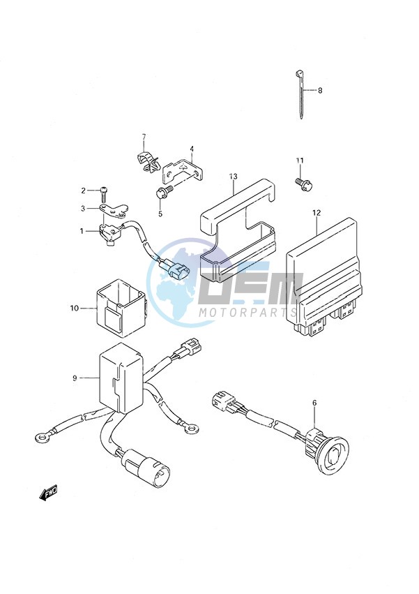 PTT Switch/Engine Control Unit