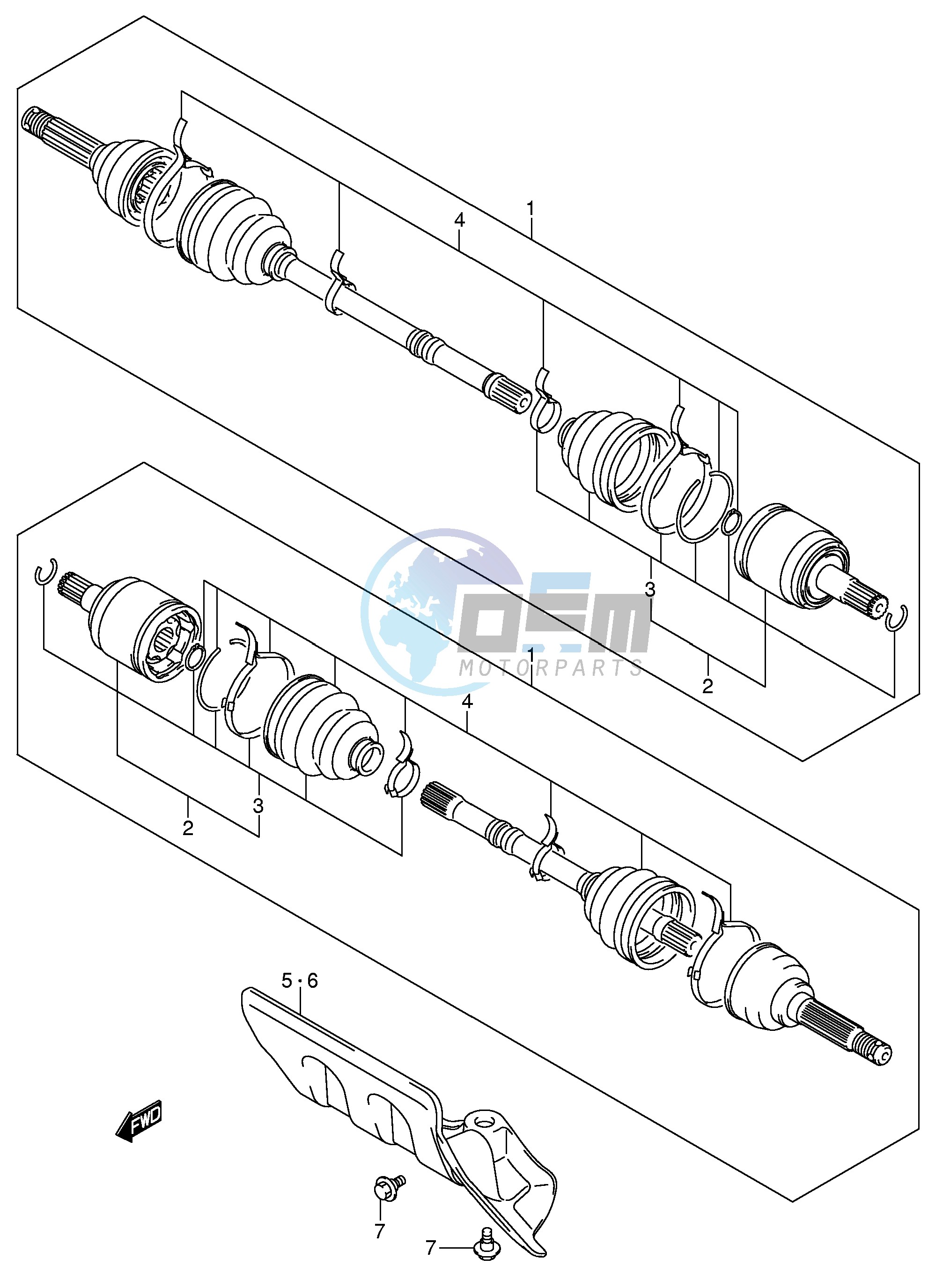 FRONT DRIVE SHAFT