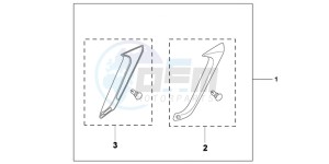 NC700XAC drawing KIT  LEG DEFLECTOR